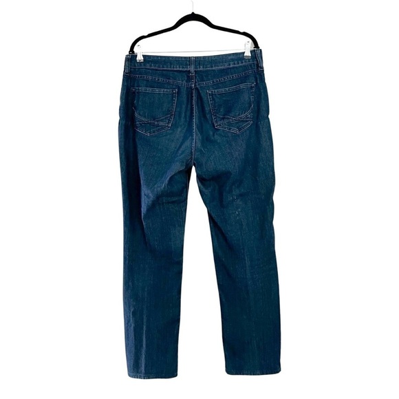 NYDJ Marilyn High Rise Dark Wash Straight Leg Jeans Sz 14 - Picture 3 of 7